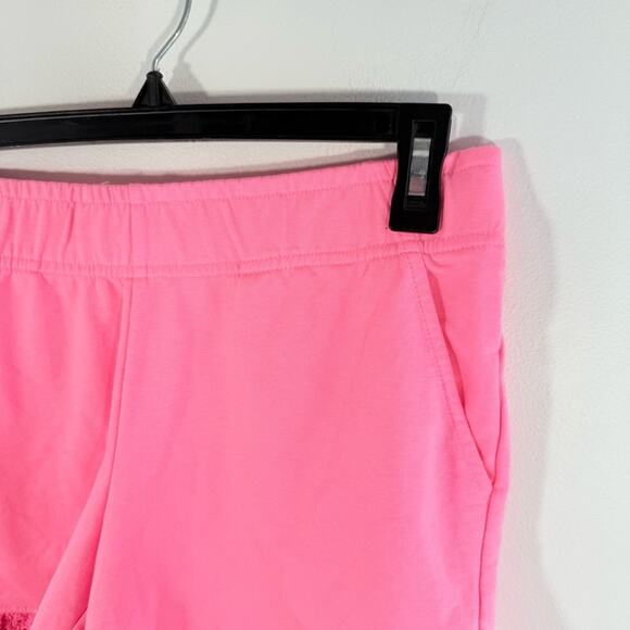Lilly Pulitzer Skylar Pink Ruffle Eyelet Pull On Stretch Waist Shorts Small - Picture 6 of 8